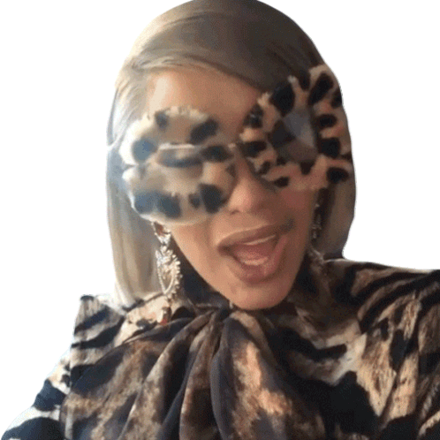 Tongue Out Cardi B Sticker - Tongue Out Cardi B Bleh Stickers