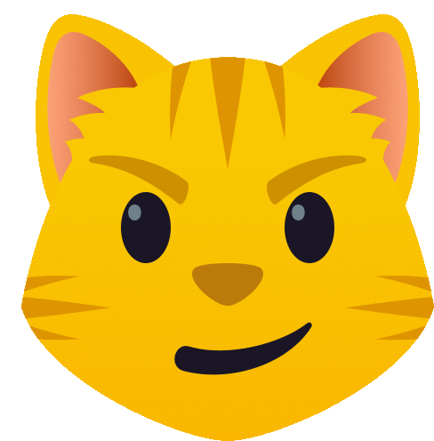 Cat With Wry Smile People Sticker - Cat With Wry Smile People Joypixels Stickers