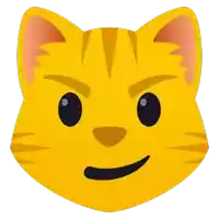 a yellow cat 's face with an angry expression on it