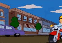 Homer En Moto GIF