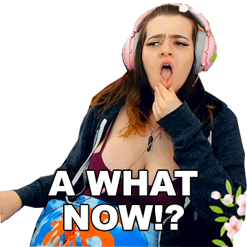 A What Now Delightfullydani Sticker - A What Now Delightfullydani What Now Stickers
