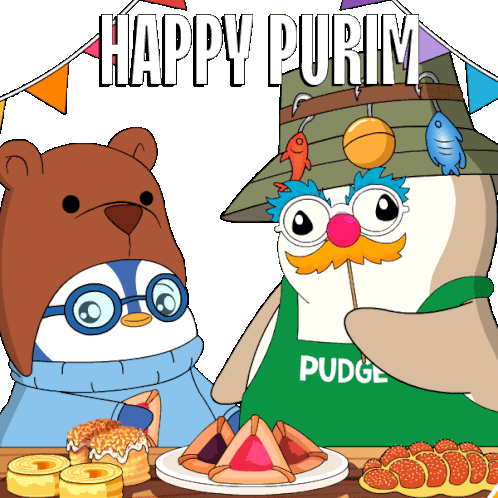 Purim Happy Purim Sticker - Purim Happy Purim Holiday Stickers