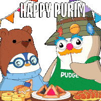 Purim Happy Purim Sticker - Purim Happy Purim Holiday Stickers