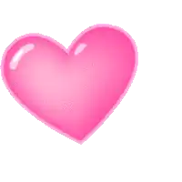 two pink hearts are sitting next to each other