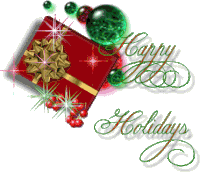 Happy Holidays Gift Sticker - Happy Holidays Gift Present Stickers