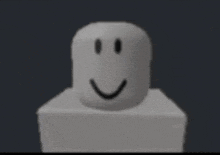 a roblox character with a smiley face on his face