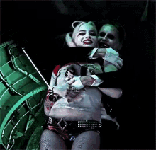 Harley Quinn Hug GIF - Harley Quinn Hug Joker GIFs