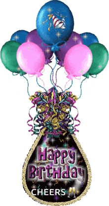 Happybirthday Celebration GIF - Happybirthday Celebration Balloons GIFs