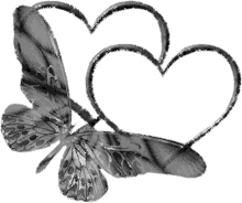 hearts butterfly love glittery couple