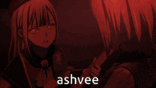 ashvee is the name of the anime character
