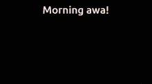 Morning Awa Awa GIF - Morning Awa Awa GIFs