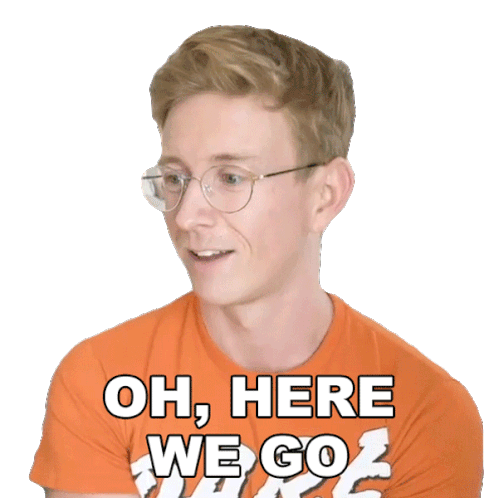 Oh Here We Go Tyler Oakley Sticker - Oh Here We Go Tyler Oakley Lets Do This Stickers