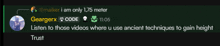 a screenshot of a conversation between geargerx and maliker