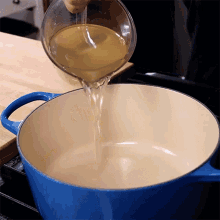 Pouring Down The Broth Emily Kim GIF - Pouring Down The Broth Emily Kim Maangchi GIFs