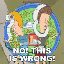 No This Is Wrong Beavis GIF - No This Is Wrong Beavis Butt-head GIFs