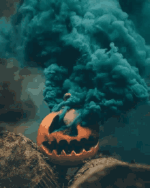 Pumpkin Smoke GIF - Pumpkin Smoke Halloween GIFs