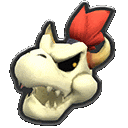 Dry Bowser Icon Sticker - Dry Bowser Icon Mario Kart Stickers