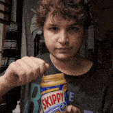 Crunchy Peanut Butter Stare GIF - Crunchy Peanut Butter Stare Skippy GIFs