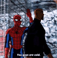 Spider Man You Guys Are Cold GIF - Spider Man You Guys Are Cold Ultimate Spider Man GIFs