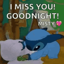 Stitch Good Night GIF - Stitch Good Night I Miss You GIFs