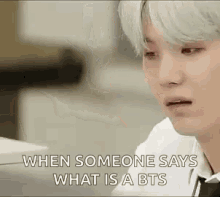 Suga Disgusted GIF - Suga Disgusted When Someone Says What Is A Bts GIFs