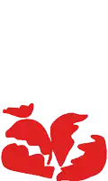 a silhouette of a person with a broken heart on a white background