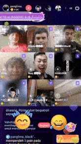 a screenshot of a video chat with the name panglima