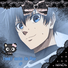 a drawing of a boy with the name isagi solo de roy on it