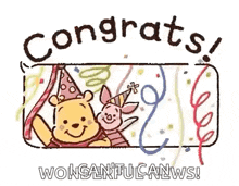 Pooh Congrats GIF - Pooh Congrats GIFs