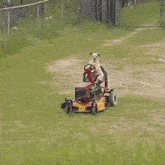 Dog Riding GIF - Dog Riding Mower GIFs
