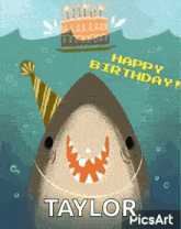 Happy Birthday Shark GIF - Happy Birthday Shark Greetings GIFs