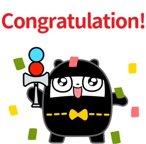 Ninja Bear Congratulations Sticker - Ninja Bear Congratulations Congrats Stickers