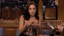 Gal Gadot Taste Her Cookie And She Like The Cookie GIF - Gal Gadot Taste Her Cookie And She Like The Cookie GIFs