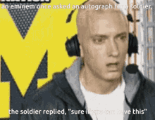 Eminem Soldier GIF - Eminem Soldier Autograph GIFs