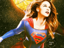 supergirl fly outer space