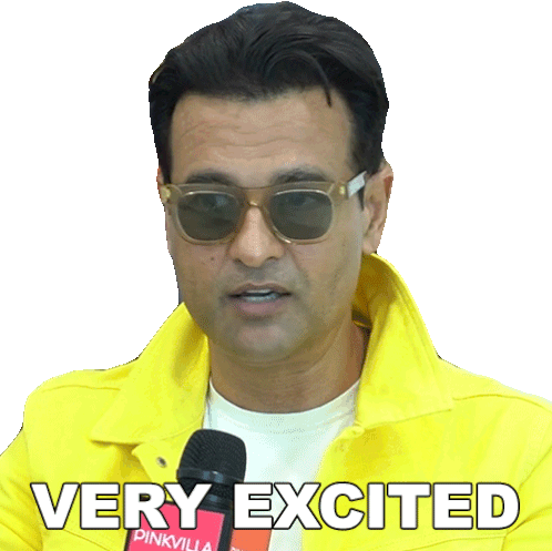 Very Excited Rohit Bose Roy Sticker - Very Excited Rohit Bose Roy Pinkvilla Stickers