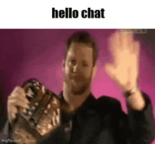 Chris Benoit Hello Chat GIF