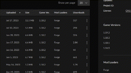 Curseforge 1.18