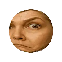 a close up of a woman 's face in a circle with her eye visible