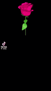 a cartoon character is holding a pink rose in front of a heart .