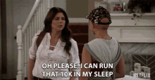 Oh Please I Can Run That10k In My Sleep Tiffani Thiessen GIF - Oh Please I Can Run That10k In My Sleep Tiffani Thiessen Lori Mendoza GIFs