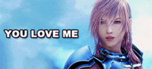 Lightning Farron Final Fantasy 13 Ff Xiii Ff13 GIF - Lightning Farron Final Fantasy 13 Ff Xiii Ff13 You Love Me GIFs