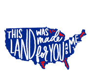 This Land Was Made For You And Me This Land Is Your Land Sticker - This Land Was Made For You And Me This Land Is Your Land Happy Inauguration Day Stickers