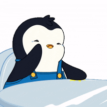 sad crying upset lost penguin