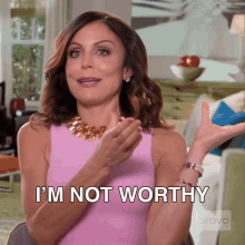 Im Not Worthy Real Housewives Of New York GIF - Im Not Worthy Real Housewives Of New York Rhony GIFs