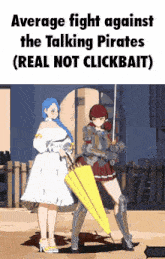 average fight against the talking pirates real not clickbait )