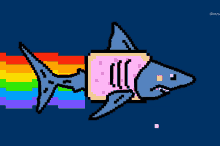 Shark Nyan GIF - Shark Nyan Nyancat GIFs