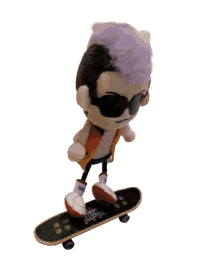 shorash skateboard plushie chicken