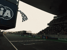 a race track with oscar piastri on the front