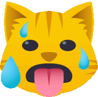 Sweating Cat Sticker